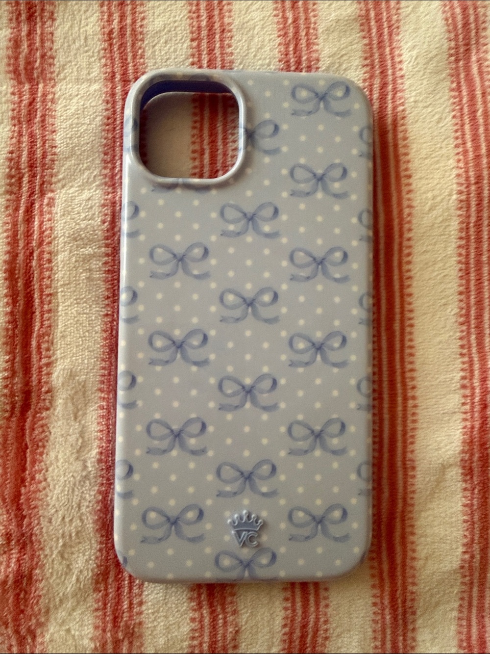 Blue Bow Pattern Phone Case - Stylish Protective Cover